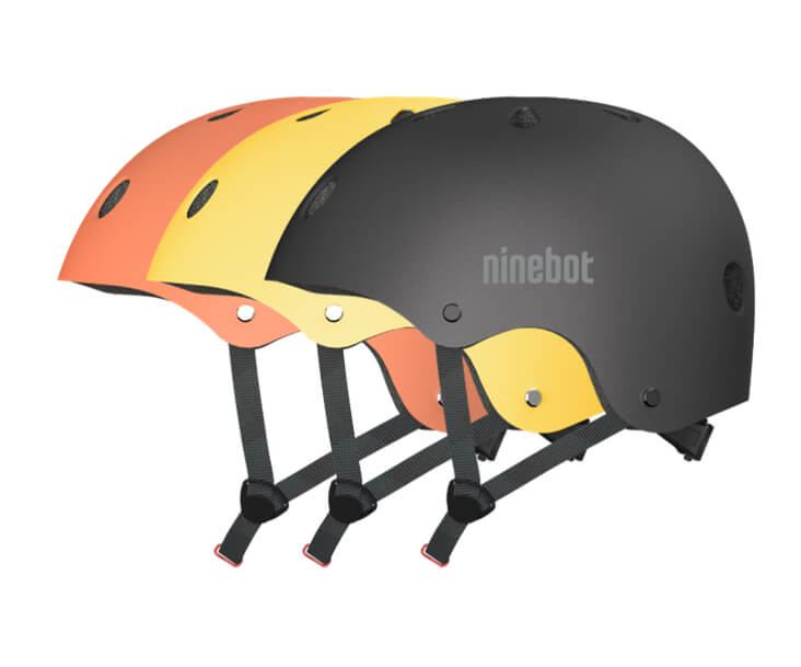 Kask Ninebot by Segway dla dorosłych różnokolorowe kaski dla dorosłych marki Segway do bezpiecznej jazdy na hulajnodze elektrycznej